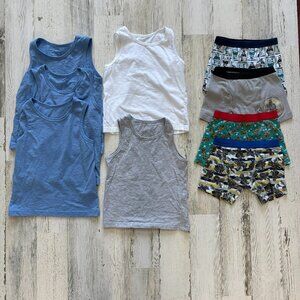 Bundle of Primark Size 6 Knit Undershirts & Size 6 Star Wars Boxer Briefs